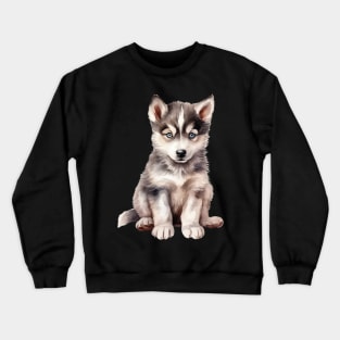 Puppy Siberian Husky Crewneck Sweatshirt